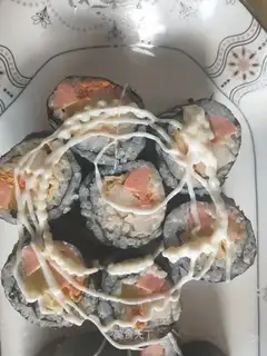 Delicious hand roll sushi