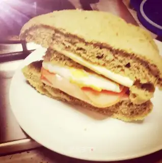 Tea and bread sandwich