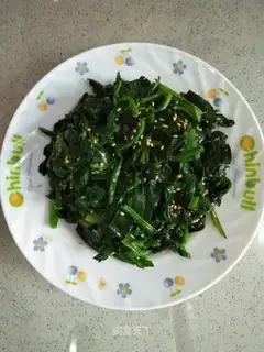 Homemade sugar spinach
