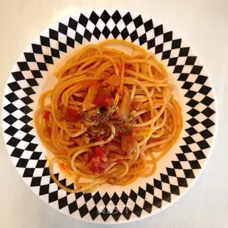 It's Italian. Noodles