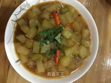 Shrimp-skin-burning melon