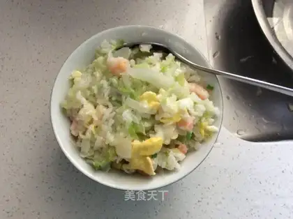 Shrimp egg rice