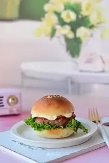 American beef burger