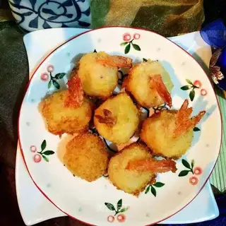Cheese potato shrimp