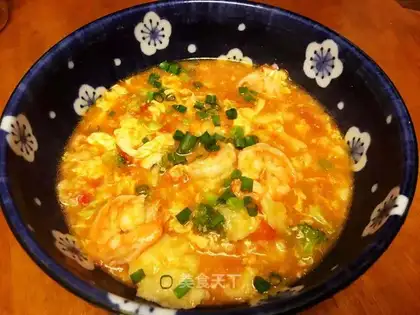 Warm plum soup