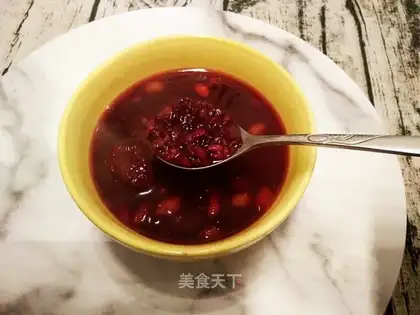 Black rice congee