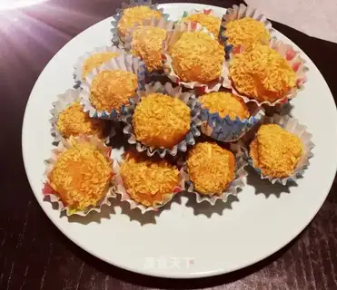 Red potato coconut ball