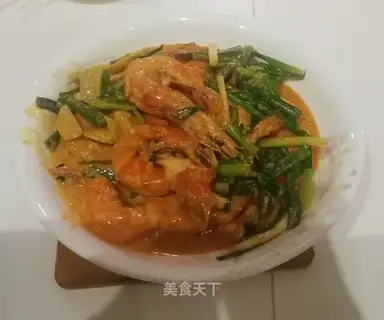 Curry shrimp