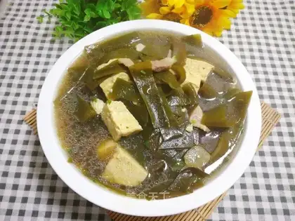 Sea belt tofu