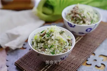 Mustard beef fried rice