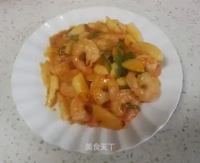 Sweet sauce and shrimp