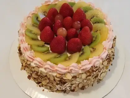 Fruit birthday cake