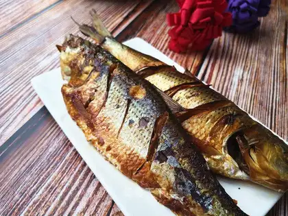 Roasted mackerel