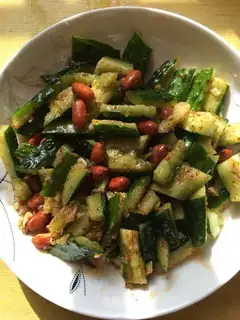 Peanut beans cucumber