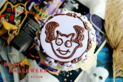 Halloween devil cake