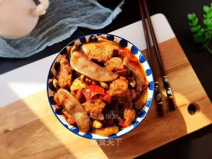 Red lentils duck