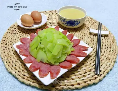 Sausage fried melons