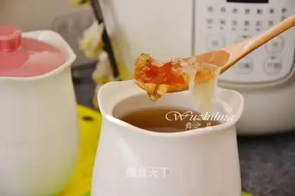 Peach and silver spoons