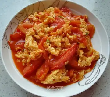Tomato fried eggs