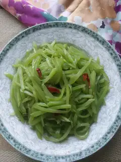 Fried silk