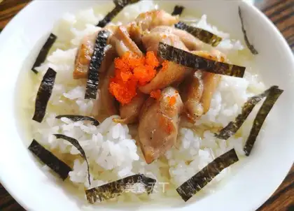 Chicken tea and rice