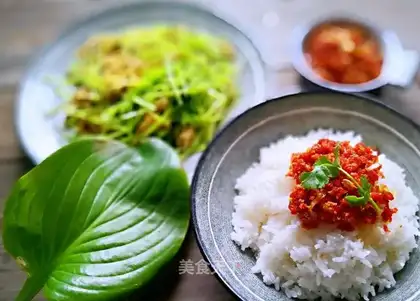 Bald butter rice