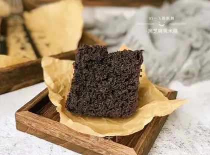 Black sesame rice cake