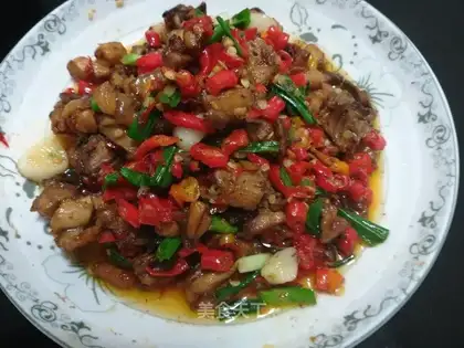 Red fire hot chicken