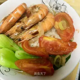 Shrimp hot noodles
