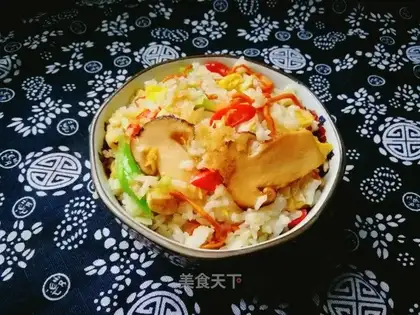 Puffy egg fried rice