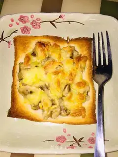 Cheese banana toast