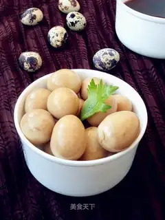 It tastes like quail eggs
