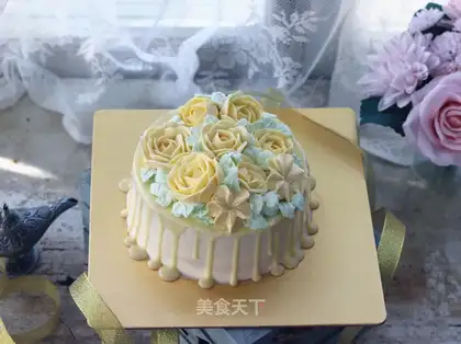 A flower birthday cake