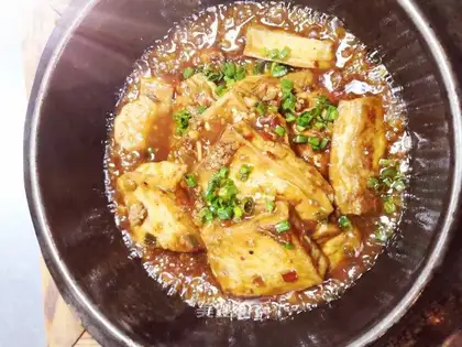 Stone pot tofu