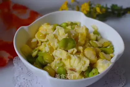 A brain-cracking bean fried egg