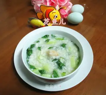Two rice porridges for duck eggs