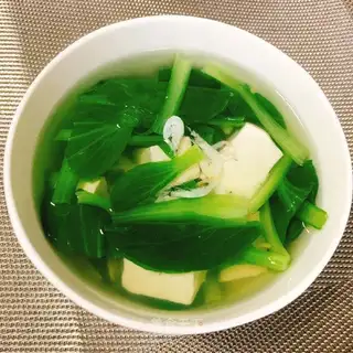Shrimp tofu soup