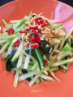 Garlic with broccoli