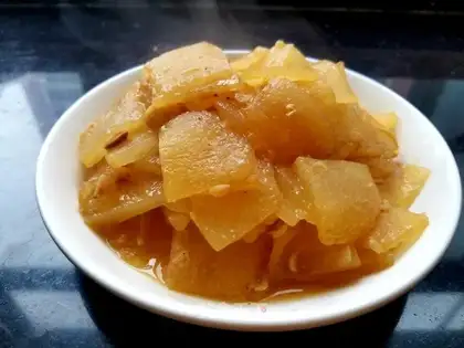 Soy shrimp melons