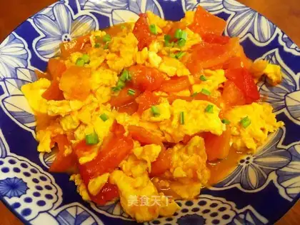 Tomato fried eggs