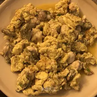 Oyster fried eggs
