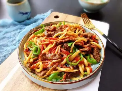Vegetable veal fried oatmeal