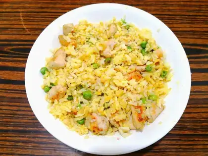 Soybean chicken fried rice