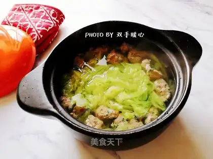 The cabbage meatballs
