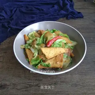 Cabbage and tofu