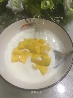 Mango honey yogurt