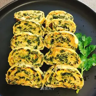Seaweed pine omelet