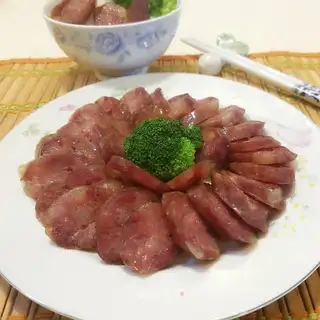 Homemade wide sausages