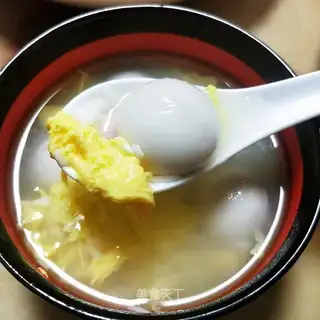 Eggs, rice and soup
