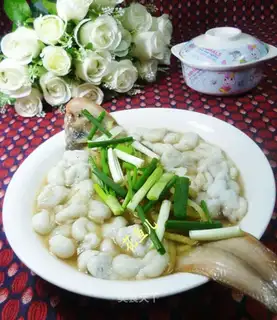 Squid eggs, bald fish